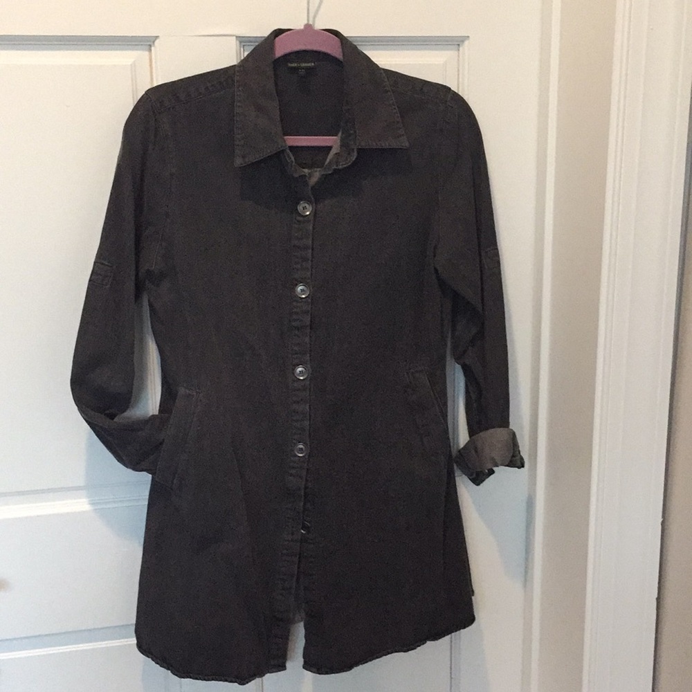Denim shirt jacket
